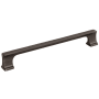 Jeffrey Alexander Sullivan 7-9/16" Center to Center Tapered Cabinet Handle / Drawer Pull Brushed Pewter