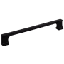 Jeffrey Alexander Sullivan 7-9/16" Center to Center Tapered Cabinet Handle / Drawer Pull Matte Black