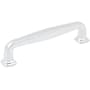 Jeffrey Alexander Fontana 5-1/16" (128mm) Center to Center Elegant Squared Cabinet Handle / Drawer Pull Polished Chrome