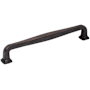 Jeffrey Alexander Fontana 7-9/16" (192mm) Center to Center Elegant Curved Square Cabinet Handle / Drawer Pull Brushed Oil Rubbed Bronze