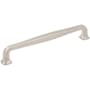 Jeffrey Alexander Fontana 7-9/16" (192mm) Center to Center Elegant Curved Square Cabinet Handle / Drawer Pull Satin Nickel