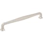 Jeffrey Alexander Fontana 8-13/16" (224mm) Center to Center Elegant Curved Square Cabinet Handle / Drawer Pull Satin Nickel