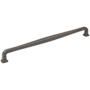 Jeffrey Alexander Fontana 12" (305mm) Center to Center Elegant Curved Square Large Cabinet Handle / Drawer Pull Brushed Pewter