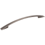 Jeffrey Alexander Regan 6-5/16" (160mm) Center to Center Sleek Arch Cabinet Handle / Drawer Pull Brushed Pewter