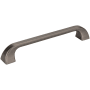 Jeffrey Alexander Marlo 6-5/16" (160mm) Center to Center Soft Curved Square Cabinet Handle / Drawer Pull Brushed Pewter