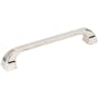 Jeffrey Alexander Marlo 6-5/16" (160mm) Center to Center Soft Curved Square Cabinet Handle / Drawer Pull Polished Nickel