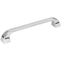 Jeffrey Alexander Marlo 6-5/16" (160mm) Center to Center Soft Curved Square Cabinet Handle / Drawer Pull Polished Chrome