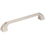 Jeffrey Alexander Marlo 6-5/16" (160mm) Center to Center Soft Curved Square Cabinet Handle / Drawer Pull Satin Nickel