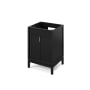 Jeffrey Alexander Theodora 24" Single Free Standing Vanity Cabinet - Less Vanity Top Black