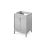 Jeffrey Alexander Theodora 24" Single Free Standing Vanity Cabinet - Less Vanity Top Grey