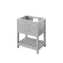 Jeffrey Alexander Wavecrest 30" Single Free Standing Vanity Cabinet - Less Vanity Top Grey
