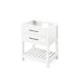 Jeffrey Alexander Wavecrest 30" Single Free Standing Vanity Cabinet - Less Vanity Top White