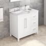 White / Calacatta Vienna Quartz Top