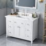 White / Calacatta Vienna Quartz Top