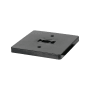 Jesco Lighting 4" Monopoint Canopy for H-Track Systems Black