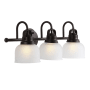 JONATHAN Y Lighting Virginia 3 Light 25" Wide LED Bathroom Vanity Light Oil Rubbed Bronze