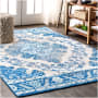 JONATHAN Y Lighting Bohemian FLAIR 4' x 6' Polypropylene Vintage Traditional Rectangle Area Rug Cream / Blue