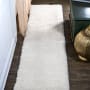 JONATHAN Y Lighting Tango 2' x 10' Shag Polypropylene Solid Indoor Runner Ivory