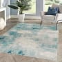 JONATHAN Y Lighting Contemporary POP 3' x 5' Polypropylene Vintage Abstract Rectangle Area Rug Cream / Blue