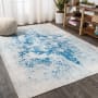 JONATHAN Y Lighting Contemporary POP 5-1/4' x 7-1/2' Polypropylene Vintage Indoor Area Rug Cream / Blue
