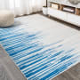 JONATHAN Y Lighting Contemporary POP 7-3/4' x 10' Polypropylene Vintage Indoor Area Rug Blue / Cream