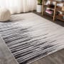 JONATHAN Y Lighting Contemporary POP 7-3/4' x 10' Polypropylene Vintage Indoor Area Rug Gray / Cream