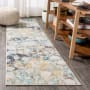 JONATHAN Y Lighting Contemporary POP 2-1/4' x 8' Polypropylene Vintage Indoor Runner Blue / Beige