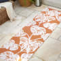 JONATHAN Y Lighting Hawaii 2-1/4' x 8' Polypropylene Botanical Indoor/Outdoor Runner Orange / Ivory
