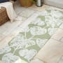 JONATHAN Y Lighting Hawaii 2-1/4' x 8' Polypropylene Botanical Indoor/Outdoor Runner Light Green / Ivory
