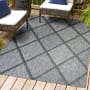 JONATHAN Y Lighting Ibiza 7-3/4' x 10' Polypropylene Geometric and Trellis Indoor/Outdoor Area Rug Dark Gray