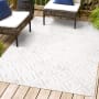 JONATHAN Y Lighting Ibiza 3' x 5' Polypropylene Geometric and Trellis Indoor/Outdoor Area Rug Ivory