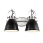 JONATHAN Y Lighting Phineas 2 Light 16" Wide LED Vanity Light Black
