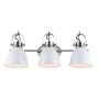 JONATHAN Y Lighting Phineas 3 Light 26" Wide LED Vanity Light White