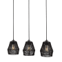 JONATHAN Y Lighting Ibiza Island 3 Light 30" Wide LED Linear Pendant Black