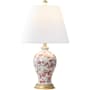 JONATHAN Y Lighting Grace 24" Tall LED Vase Table Lamp White / Red