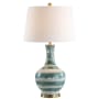 JONATHAN Y Lighting Tucker 31" Tall LED Vase Table Lamp Green / White