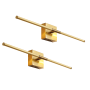 JONATHAN Y Lighting Set of (2) - Makena 2 Light 28" Wide LED Bath Bar Gold