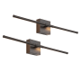 JONATHAN Y Lighting Set of (2) - Makena 2 Light 28" Wide LED Bath Bar Black