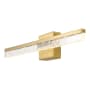 JONATHAN Y Lighting Mario 22" Wide LED Bath Bar Brass Gold / Clear