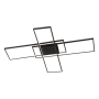 JONATHAN Y Lighting Palco 39" Wide LED Semi-Flush Ceiling Fixture Black