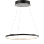 JONATHAN Y Lighting Bradley 16" Wide LED Suspension Pendant Matte Black
