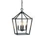 JONATHAN Y Lighting Pagoda 4 Light 12" Wide LED Taper Candle Pendant Oil Rubbed Bronze