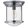 JONATHAN Y Lighting Single Light 10" Wide LED Flush Mount Ceiling Fixture Chrome