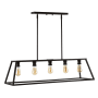 JONATHAN Y Lighting Floyd 5 Light 38" Wide LED Linear Chandelier Oil Rubbed Bronze
