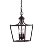 JONATHAN Y Lighting Camden 3 Light 10" Wide LED Taper Candle Mini Pendant Oil Rubbed Bronze