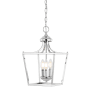 JONATHAN Y Lighting Camden 3 Light 10" Wide LED Taper Candle Mini Pendant Chrome