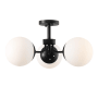 JONATHAN Y Lighting Olivier 3 Light 24" Wide LED Semi-Flush Ceiling Fixture Black