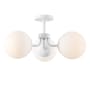 JONATHAN Y Lighting Olivier 3 Light 24" Wide LED Semi-Flush Ceiling Fixture White