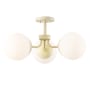 JONATHAN Y Lighting Olivier 3 Light 24" Wide LED Semi-Flush Ceiling Fixture Beige