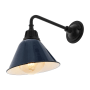 JONATHAN Y Lighting Croydon 15" Tall Indoor/Outdoor LED Wall Sconce Navy / Black